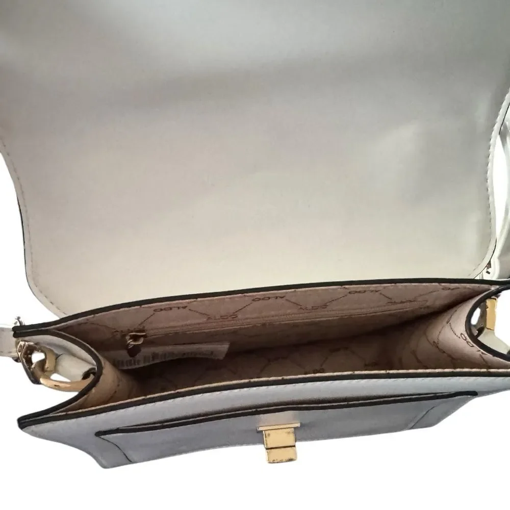 Aldo Matthan Convertible Satchel in white. - Picture 7 of 9